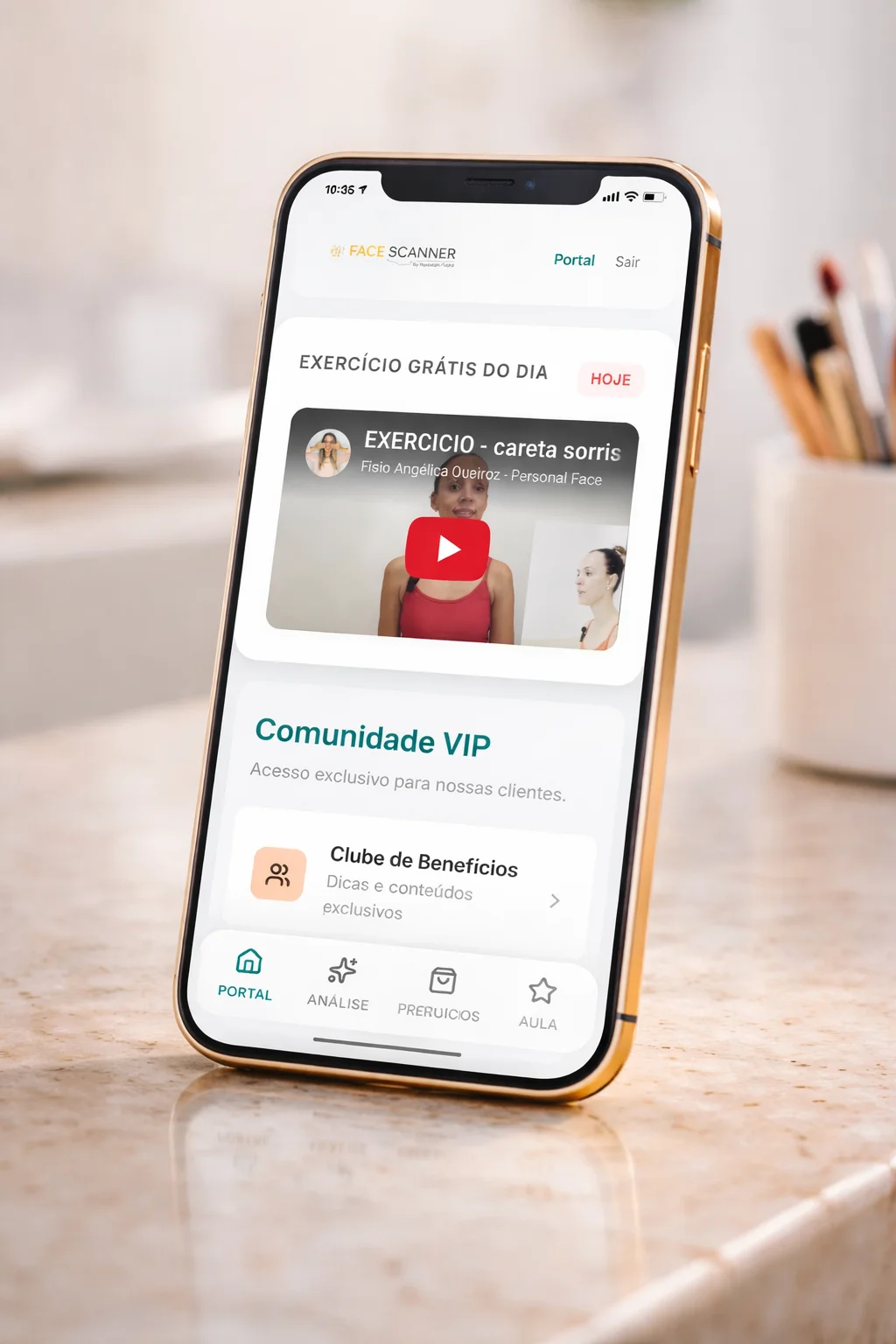 Mockup do exercício grátis do dia